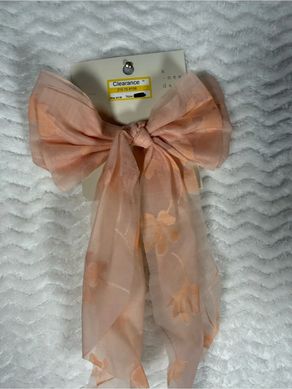 Kids Hair Bow & Scarf hair tie Set - Pink, Peach, Light Blue, Ivory